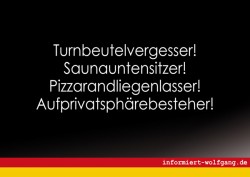 Turnbeutelvergesser!