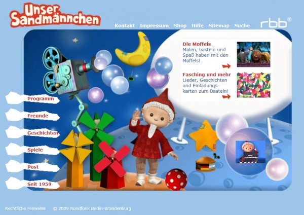 Der (C)opyright-Hinweis von 2009 ist auch lustig.