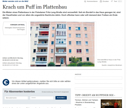 Puff im Plattenbau Puff im Plattenbau
